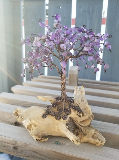 Amethyst Driftwood Knot Tree